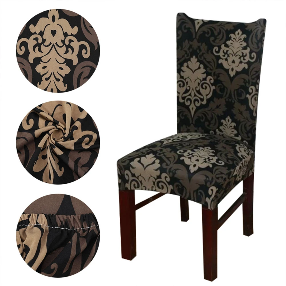 Polyester Print Elastic Chair Cover Removable Protective Covers for Home Wedding Hotel Christmas | Дом и сад