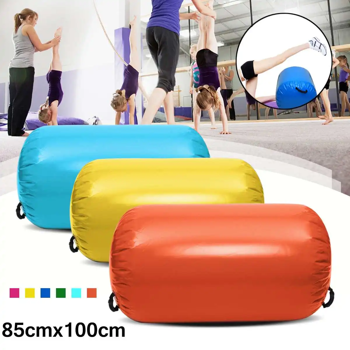 round tumbling mat