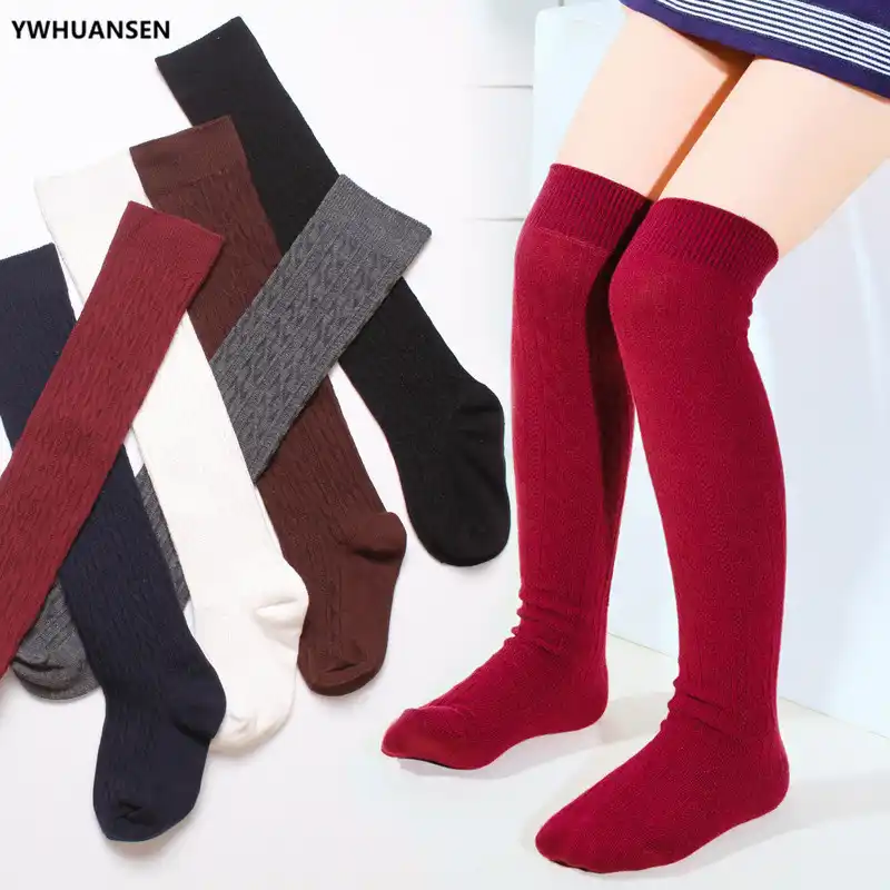 toddler red knee high socks