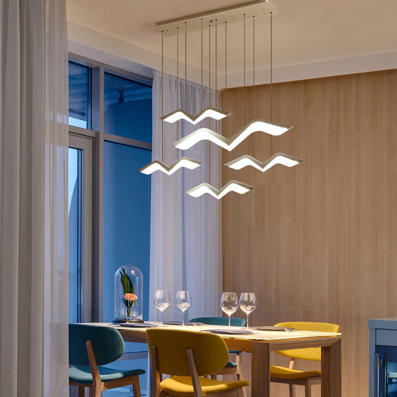 

SETTEMBRE Creative Hanglamp Personality Seagull Deco Maison Restaurant LED Lamps Simple Modern Bedroom Study Pendant Light