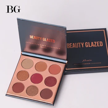 

BEAUTY GLAZED Long-lasting Eye Shadow Easy To Wear Eyeshadows Natural Matte Shimmer Natural Makeup Palette 9 Colors
