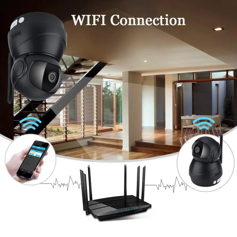 

1080P Smart IP Camera Wifi Night Vision Two Way Audio Recording Wireless Security 3D Navigation Wi-Fi Baby Monitor Indoor 2019
