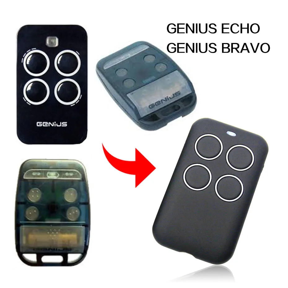 

GENIUS ECHO BRAVO remote control universal gate remote control GENIUS garage door remote control 433MHz