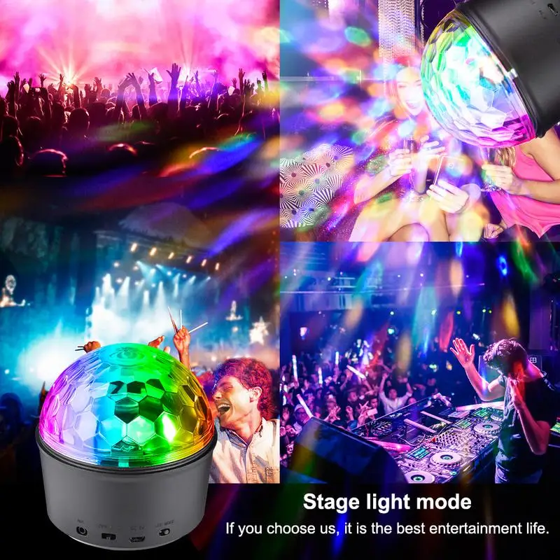 9 Вт RGB светодиодный светильник шар для дискотеки Bluetooth музыкальный динамик плеер