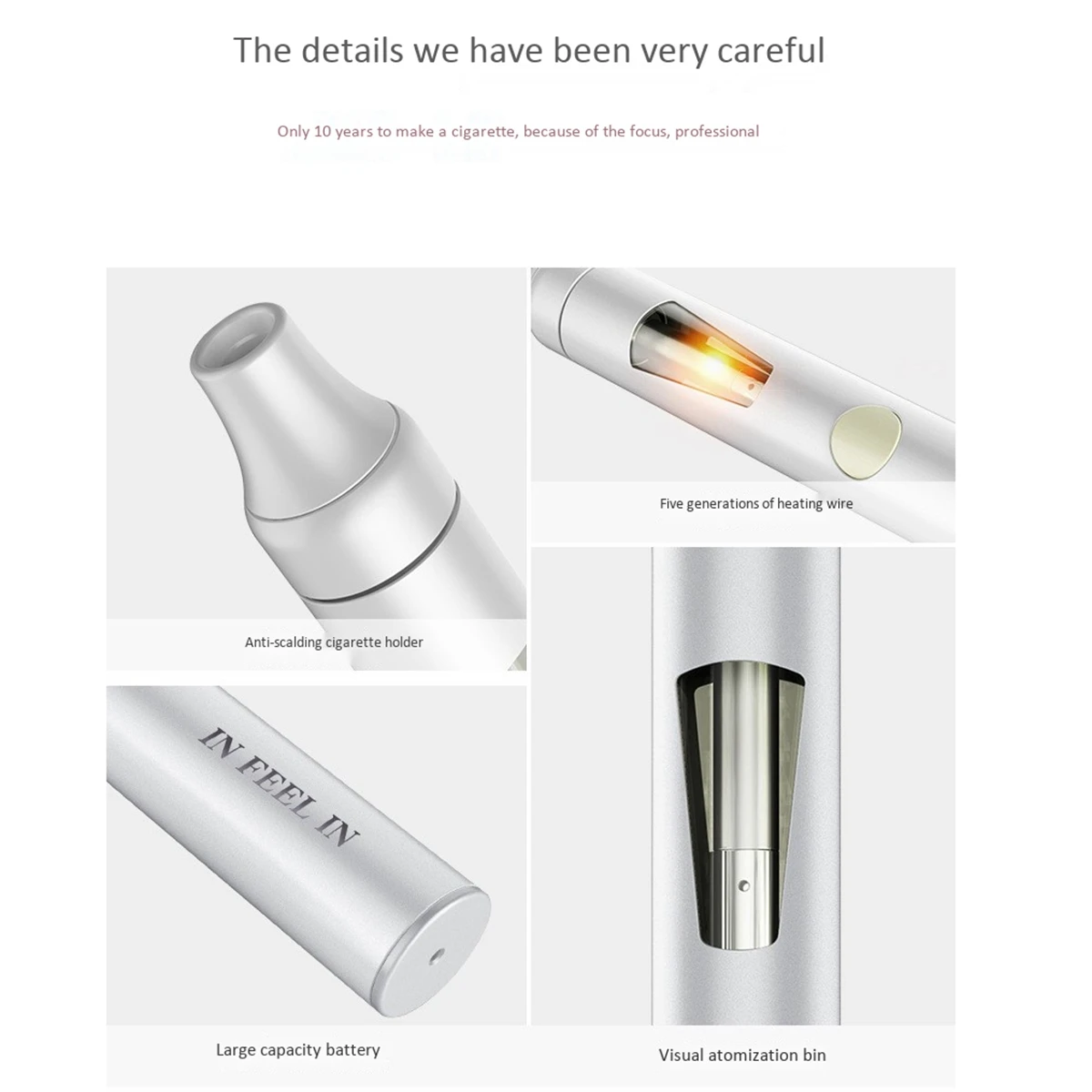 In Feel In Vape Pen Kit Ego 2Ml Tank 0.3Ohm With Built-In 650Mah Battery Electronic Cigarette In Feel In Vape Pen Kit Ego 2Ml Tank 0.3Ohm With Built-In 650Mah Battery Electronic Cigarette