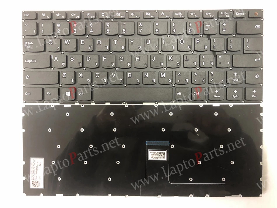 Иврит Клавиатура для ноутбука LENOVO Ideapad 310-14 510-14 310S-14ISK 510 510S-14ISK клавиатура он HB