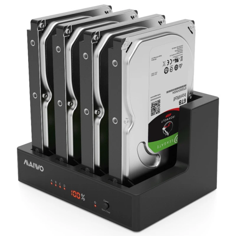 MAIWO HDD корпус для 2,5/3,5 дюймов HDD/SSD USB 3,0 для SATA I/II/III четыре отсека HDD док-станция онлайн/автономная копия записи R