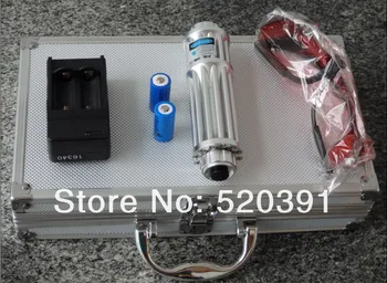 

AAA 450nm 100w 100000m High Power Blue Laser Pointers Flashlight Burn Match Candle Lit Cigarette Wicked Lazer+glasses+gift Box