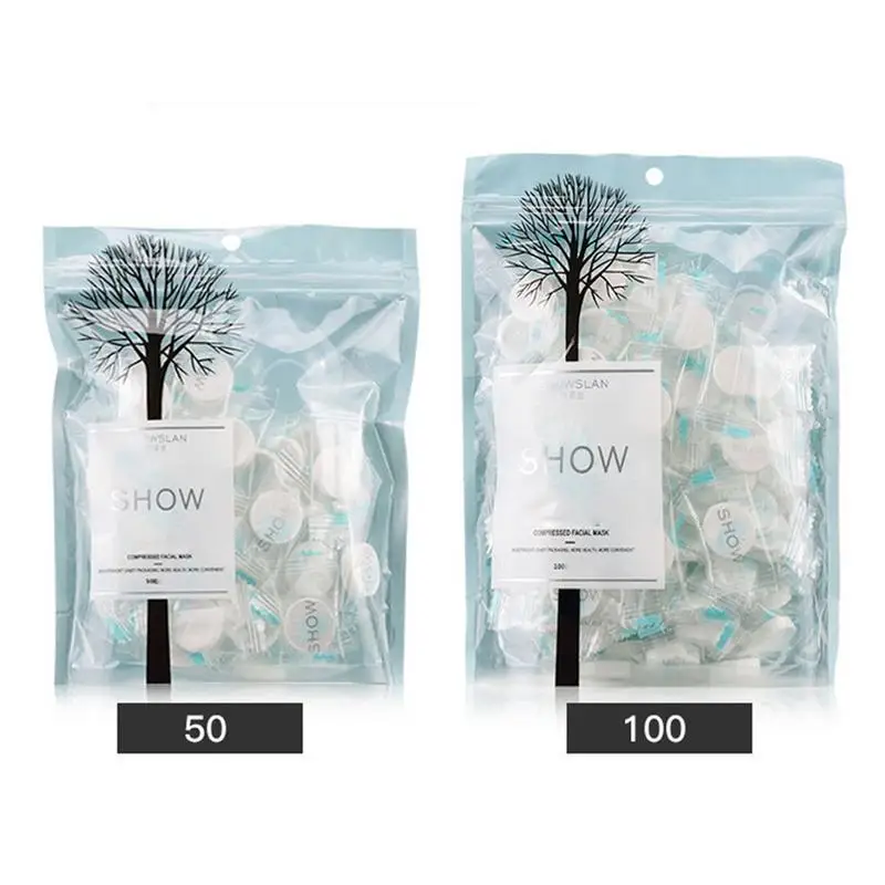 

Cute and practical compression mask disposable hydrating candy packaging DIY tool wet compress