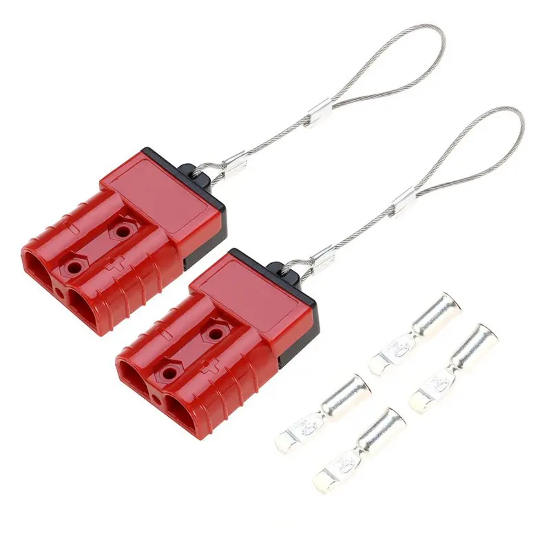 

Rechargeable Battery Quick Connect Disconnect The Electrical Plug 2-4 Gauge 50 Amps For Recovery Winch Or Trailer