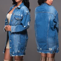 Fashion Autumn Women's Casual Long Sleeve Denim Long Jacket Coat Outwear Tops Fashion Autumn Women's Casual Long Sleeve Denim Long Jacket Coat Outwear Tops