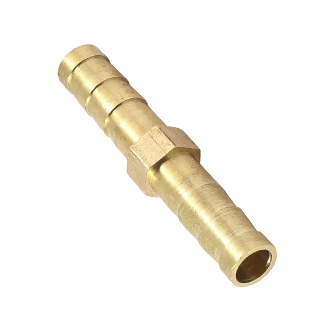 Gas Oil 6mm Brass Straight Connection Hose Connector Gold Brass,Gold