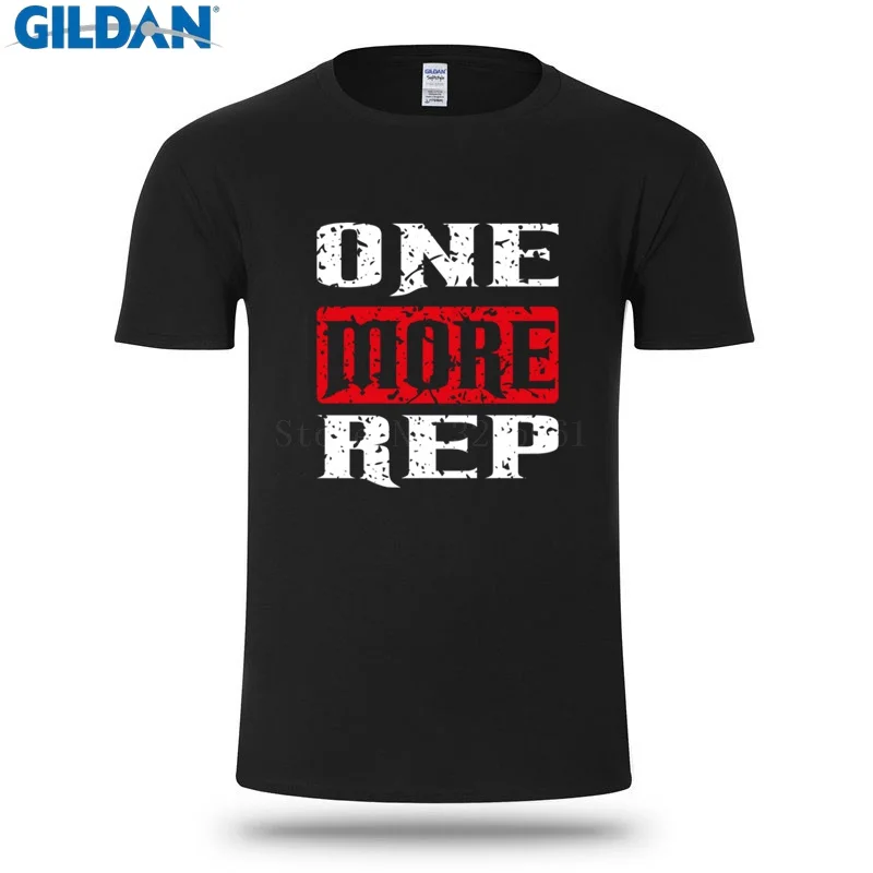 Sunlight Men's T-Shirt Designs One More Rep Black Red T Shirt Men Cotton Cotton Simple Men Tshirt Fitness Top Online Sales