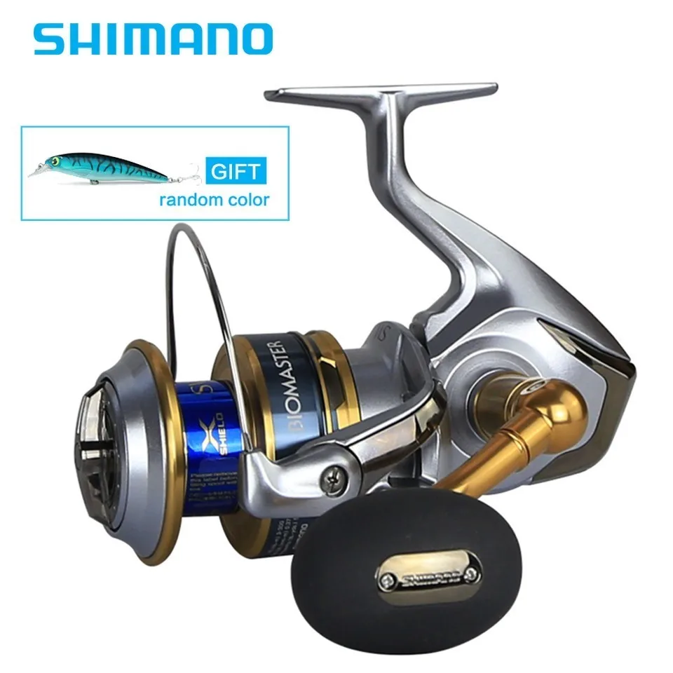 Newest Original Shimano BIOMASTER SW 6000 8000 10000 Spinning Fishing Reel 7BB X-SHIP Saltwater Fishing Reel