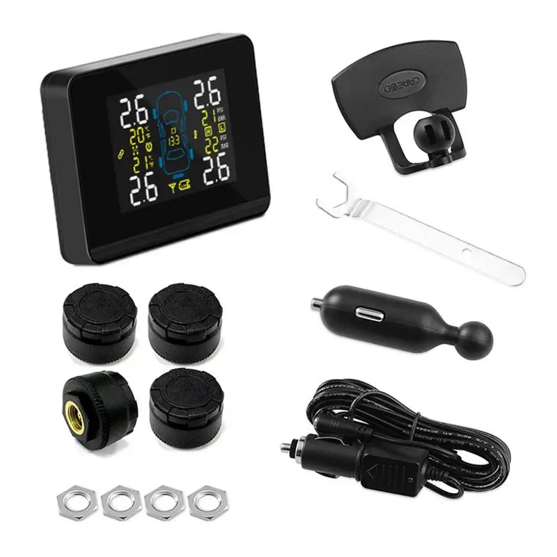 Беспроводная автомобильная система контроля давления в шинах CAREUD U906 TPMS + 4