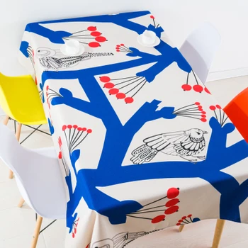 

Modern European style coffee table cloth linen tablecloths cover towels thick rectangular antependium decoration bird animal