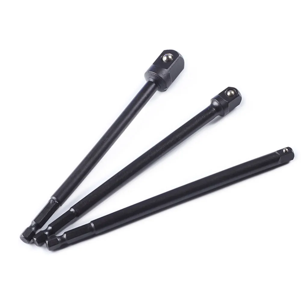 

3pc/set 1/4" 3/8" 1/2" Hex Shank Power Screwdriver Driver Socket Bit Adapter Drill Nut Driver Power Extension Bar Wrench Adapter
