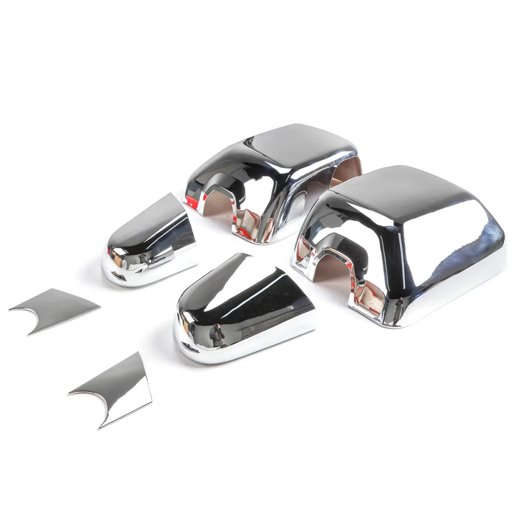 

6Pcs/set ABS Car Rearview Mirror With Light Cover&Base Cover Rearview Mirror With Blind Spot Mirror For Jeep Wrangler JL