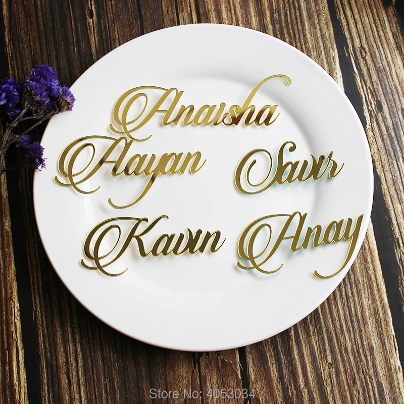 Ersonalized Wood Placecard Rustic Name Cards Custom Name Tags