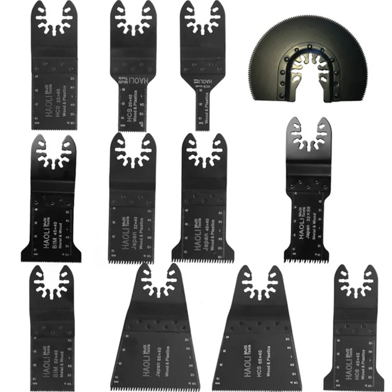  12pcs quick change Oscillating Multitool Saw Blades fit for Multifunction Power Tool as Black & Dec