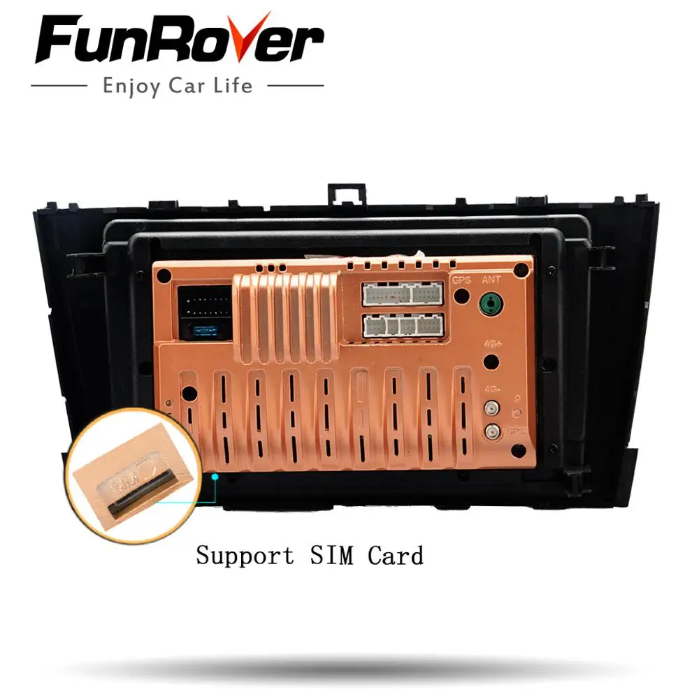 Flash Deal Funrover 4G RAM Android9.0 Car dvd player For Toyota Avensis 2009-2013 8 core gps navigation autoradio tape recorder DSP 64G ROM 5