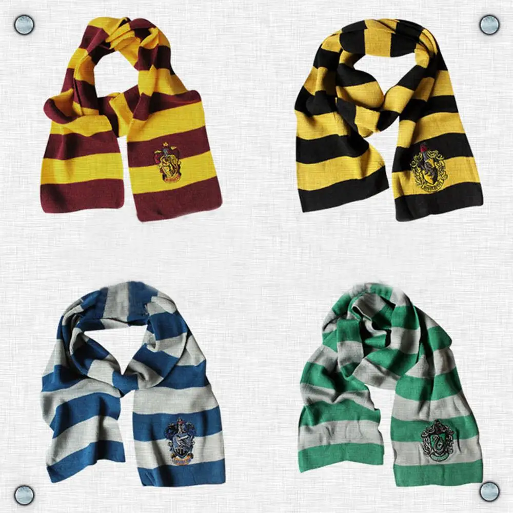 Harri Potter Scarf Gryffindor/Slytherin/Hufflepuff/Ravenclaw Harry's Scarves Carnaval Costumes For Kids Christmas Gift Boy Girl Harri Potter Scarf Gryffindor/Slytherin/Hufflepuff/Ravenclaw Harry's Scarves Carnaval Costumes For Kids Christmas Gift Boy Girl