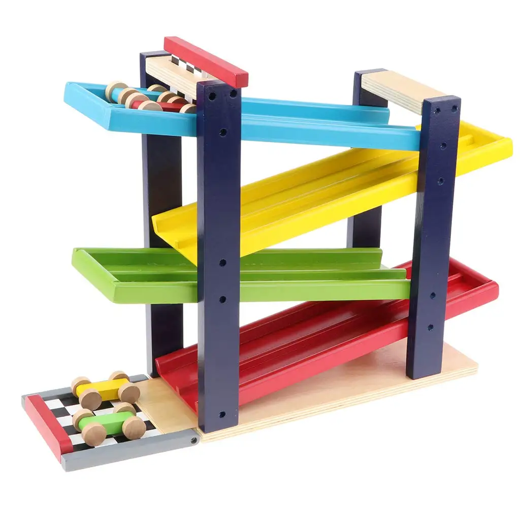 Rampa Coche Juguete Oh My Baby Rampa De Madera Para Coches Y Bolas