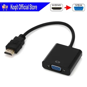 

HDMI To VGA Cable Video Converter for Digital to Analog Tv Box DVB-S2 Satellite Receiver DVB-T2 ISDB-T ATSC To Monitor Laptop PC