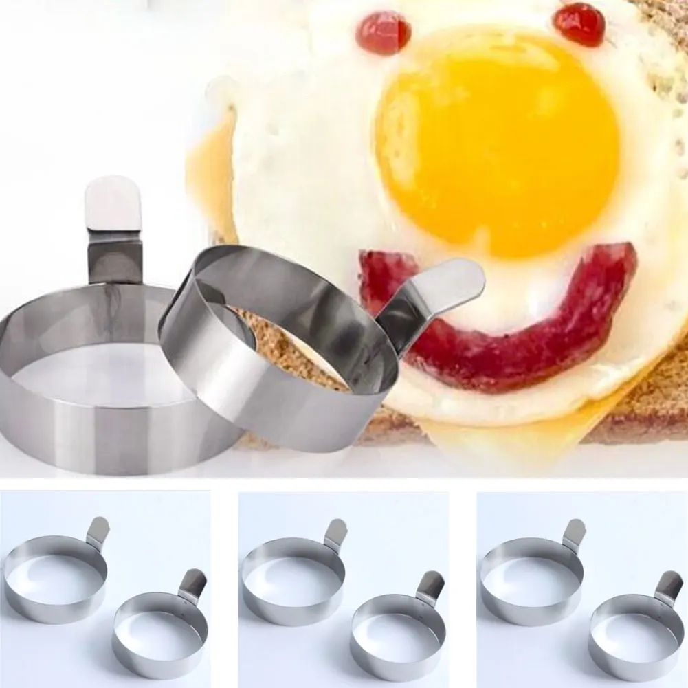 

Stainless Steel Non Stick Omelette Mold Fried Frying Pancake Round Baking Tools kitchen supplies