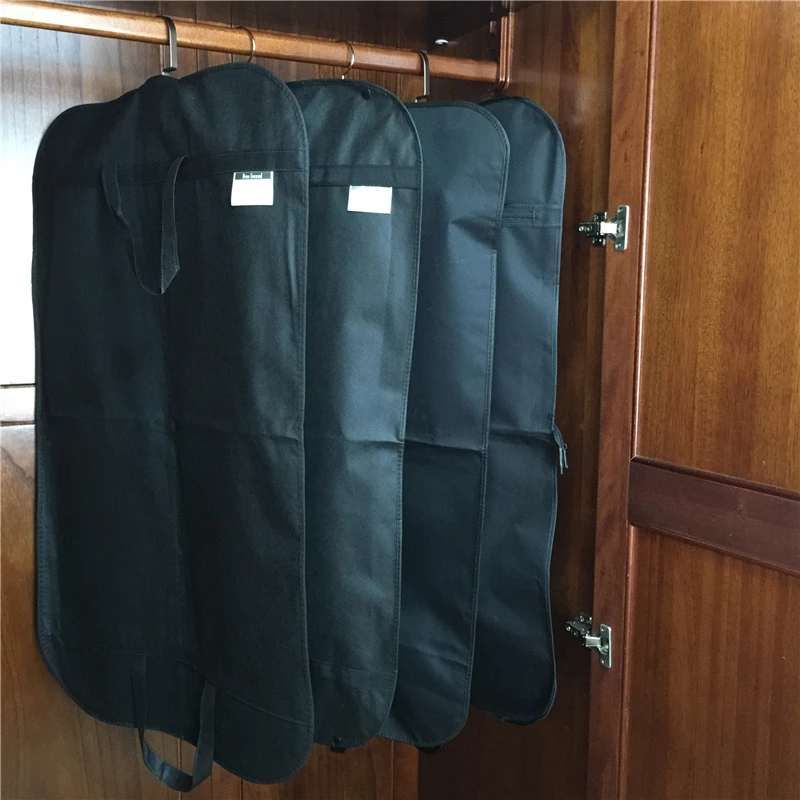 

Garment Bag Cover Suit Dress Storage Non-woven Fabric Free Shipping Breathable Dust Cover Protector Travel Carrier Dust Cover