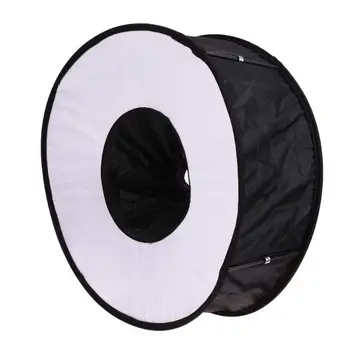 

Flash Light 45cm Ring Flash Diffuser Foldable Ring Speedlight Softbox for Shoe Mount Flash for Canon Nikon Speedlight
