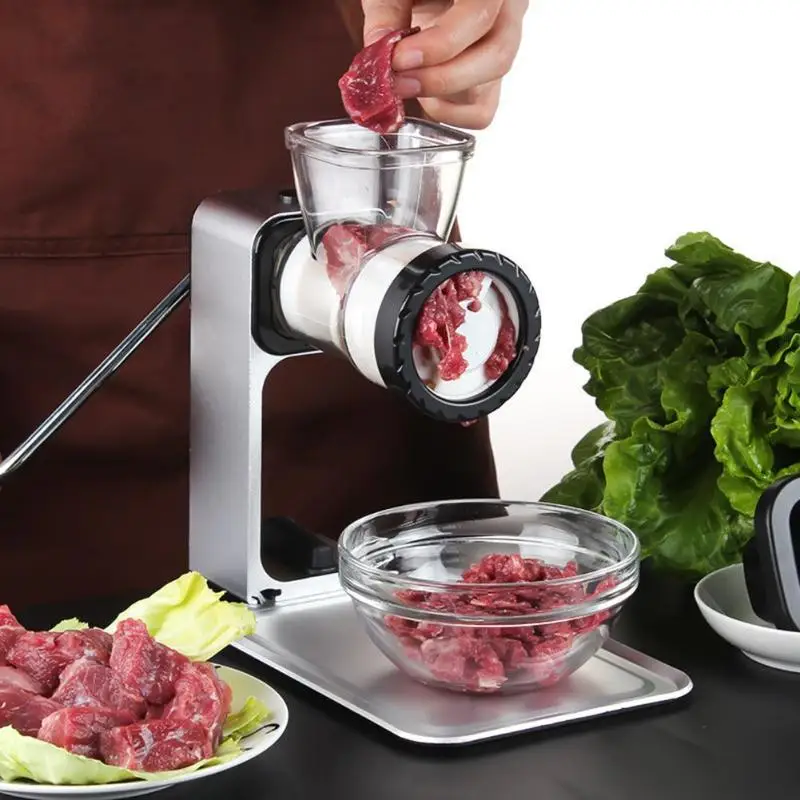 

Manual Meat Grinder For Mincing Meat Vegetable Spice Hand-Cranked Meat Mincer Sausage Multi-functional Manual Food Processors