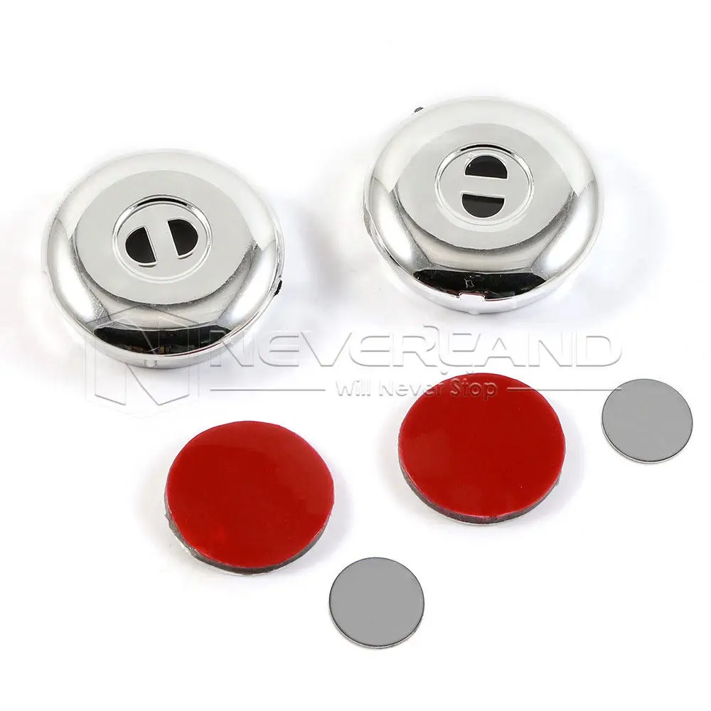 2pcs Motorcycle Shock Bolt Cover Kit For Harley 2004 2016 Dyna FXDWG FXDB Sportster Chrome D35