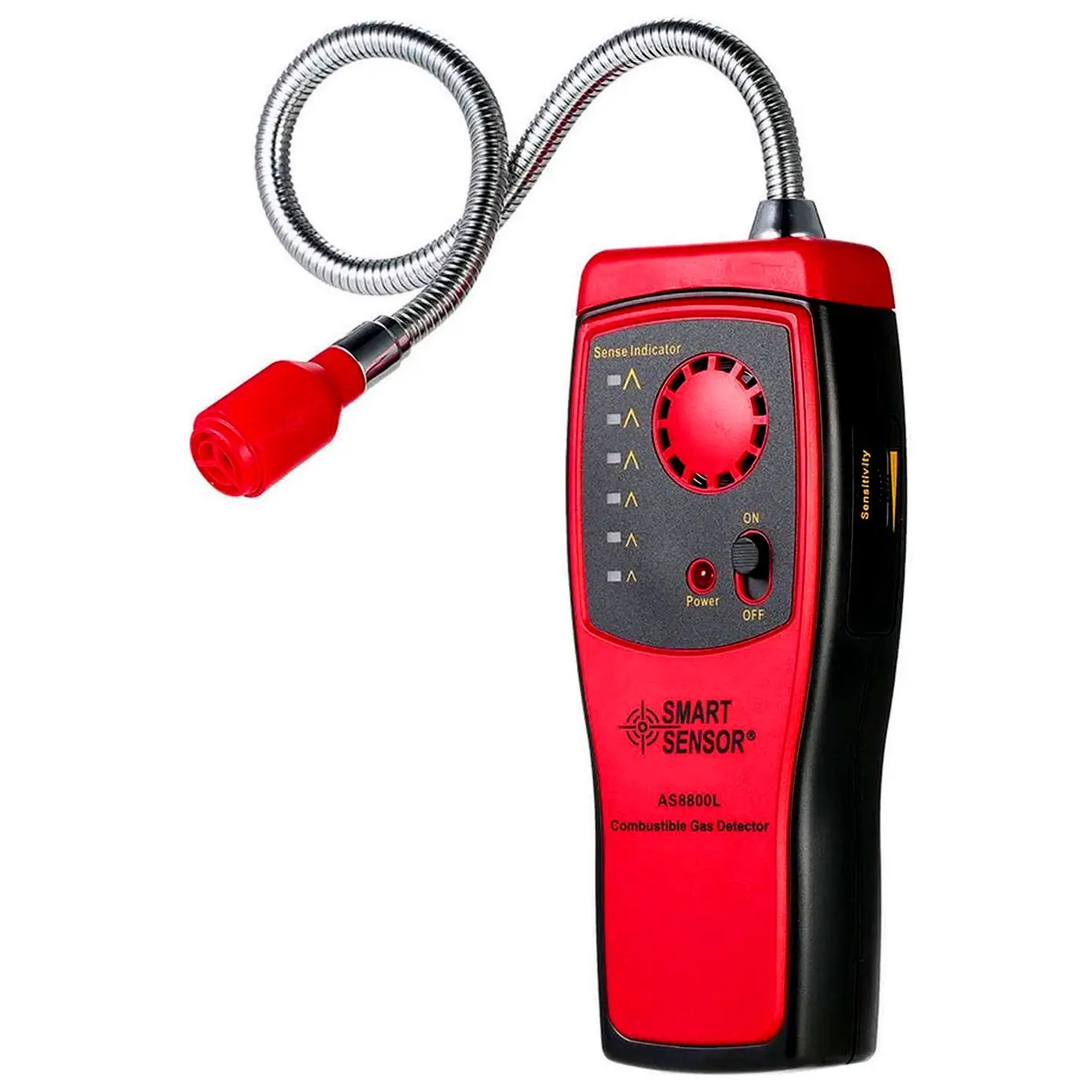 

BHTS-SMART SENSOR Gas Detector, Portable Natural Propane Leak Detector Sensor, Combustible Gas Sniffer with Sound Warning, Adj