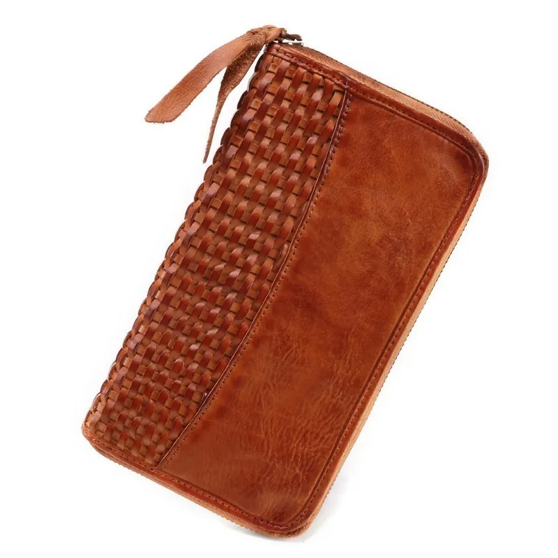 

Genuine Leather Men Wallets High Quality Long Clutch Wallet Design Card Holder Purse Bag Coin Pockets