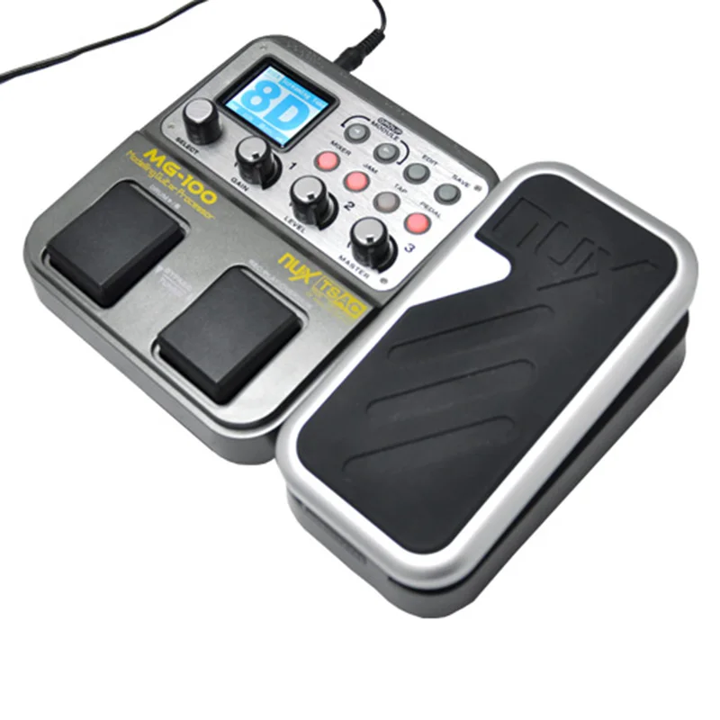 NUX MG-100 Guitar Pedal Multi effects Pedal 58 Effect Models 20 seconds loop drum machine 8 Effects played simultaneously (EU