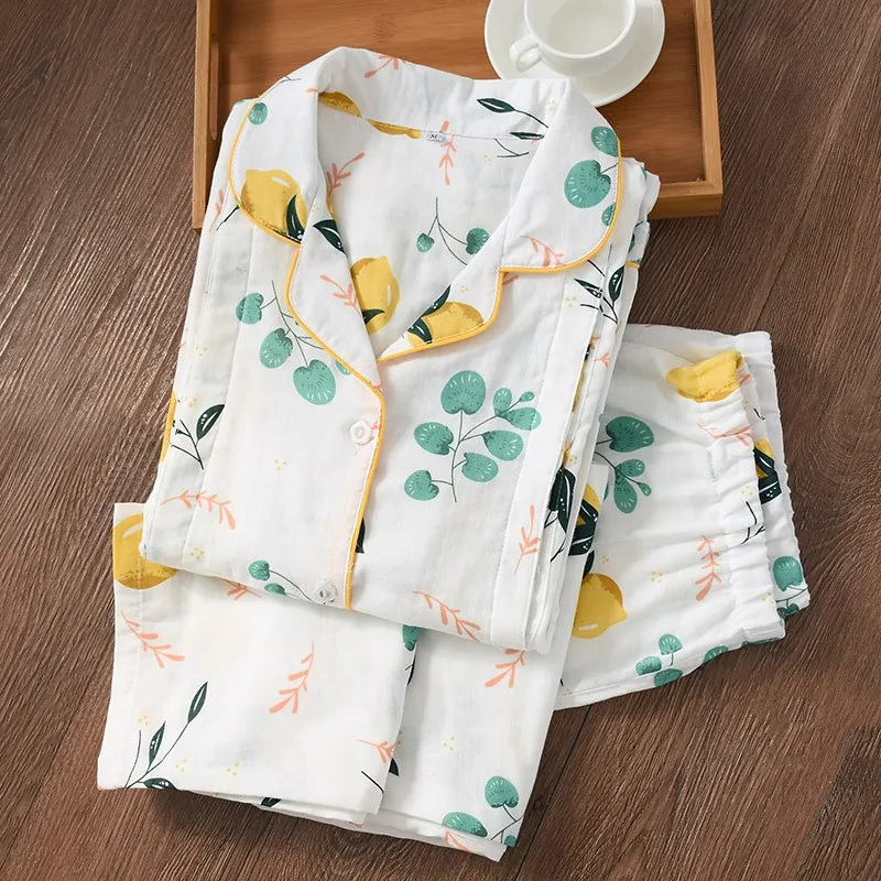 

Spring Cotton Thin Maternity Wear Women Pajamas Set Breastfeeding Cartoon Loose Pajamas Sleepwear