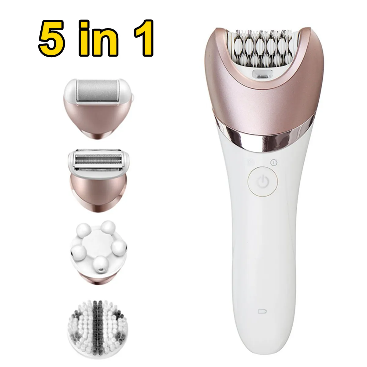 

5in1 Set Electric Wash Facial Cleansing Brush Face Cleanser Multifunction Women Body Brush Electric Face Cleaning Apparatus