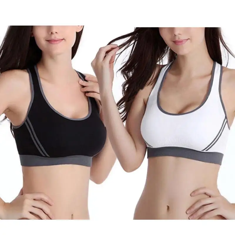 

New Promotion Sexy Fitness Yoga Sports Bra Crop Top Vest Comfort Stretch Bras Shapewear Padded Yoga Shirts Vest vetement femme