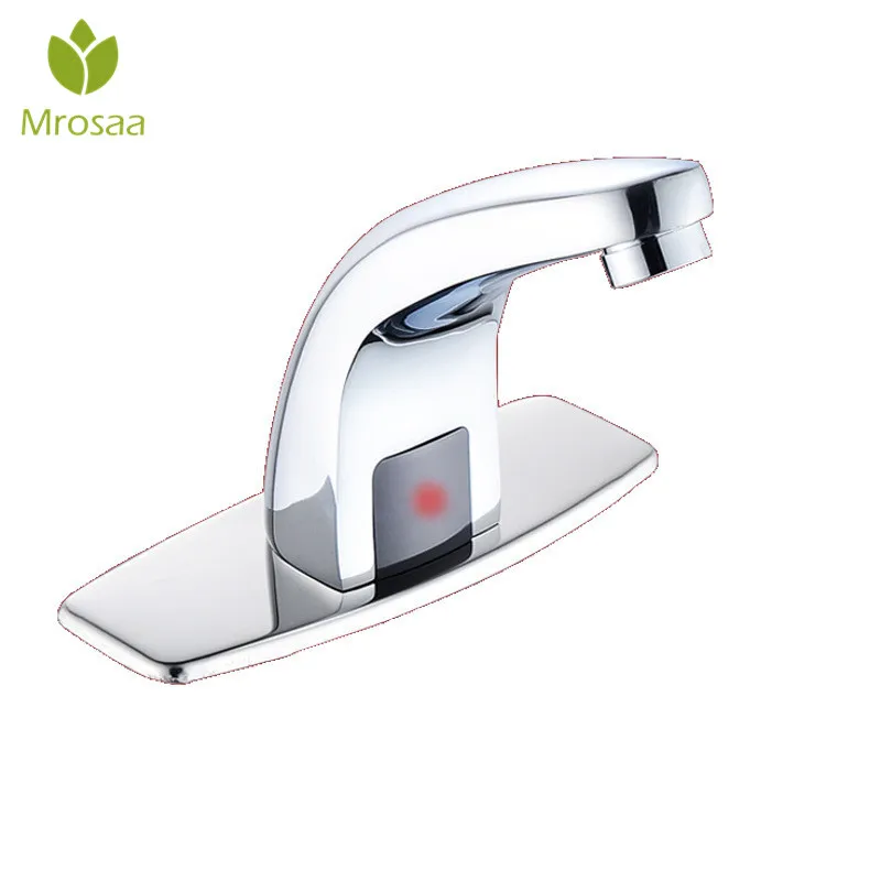

Bathroom Automatic Touch Free Sensor Faucets Smart Water Saving Inductive Electric Water Tap Mixer Battery Power Cold Water Tap