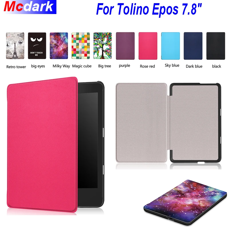 

Mcdark For Tolino Epos 7.8 inch Magnetic Ereader Leather Case for Tolino Epos PU Leather Light Weight PC Back Case Cover