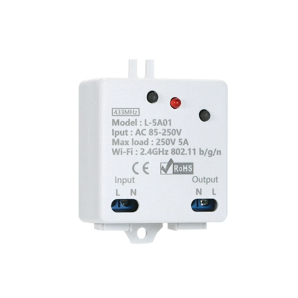 

5A/1100W eWeLink WI-FI Smart Switch RF 433MHz Wireless Switch with Timing Function Remote Controller For Android/IOS APP Control
