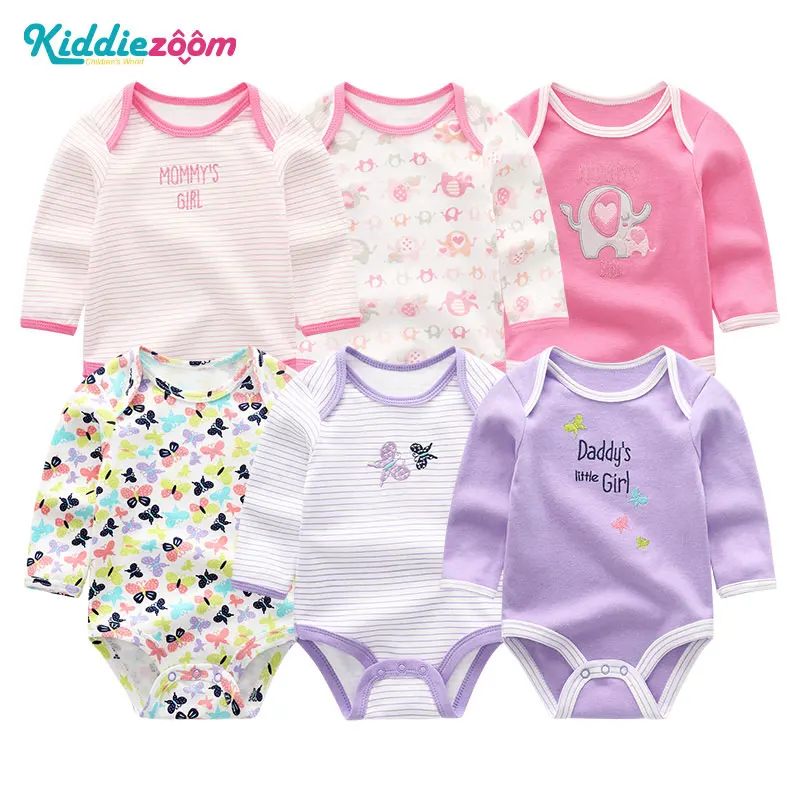 Одежда для маленьких девочек боди с единорогами на возраст от 0 до 12 месяцев, Roupas de малыш Bebe, одежда комбинезон в полоску для новорожденных, хлопковая одежда для малышей, одежда для девочек