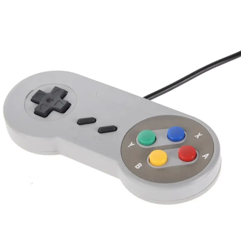2x Super Nintendo SNES джойстики USB Classic Famicom Controller для ПК MAC Qperating Systems игры аксессуары
