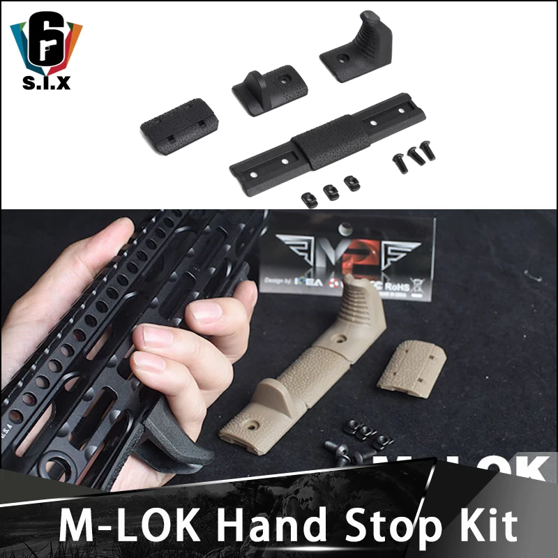 

Tactical 4 Pcs/set M-LOK Hand Stop Kit For Airsoft MLOK Rail Cover