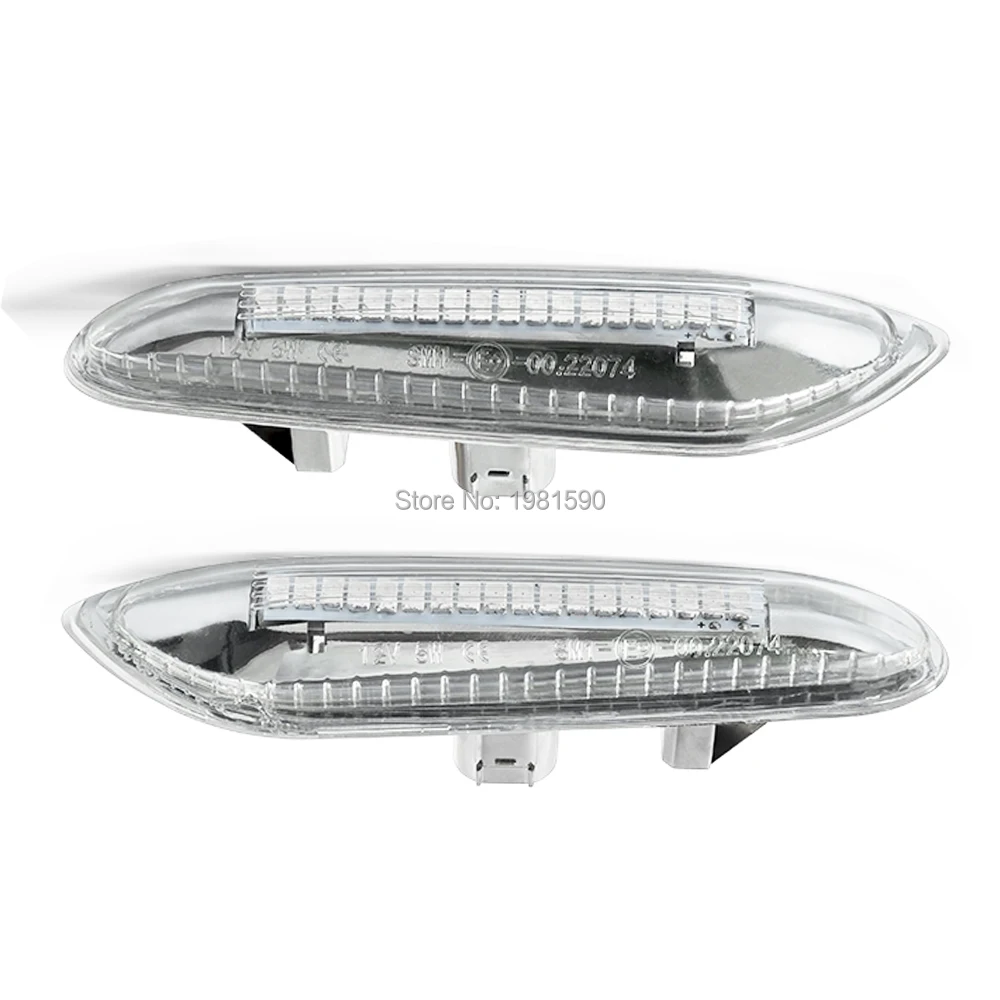 

2pcs Amber LED Turn signal Light for E81 E87 E82 E88 E92 E93 E90 E91 E46 Limousine E46 Touring X3 X1 E83 E84 side marker lamps