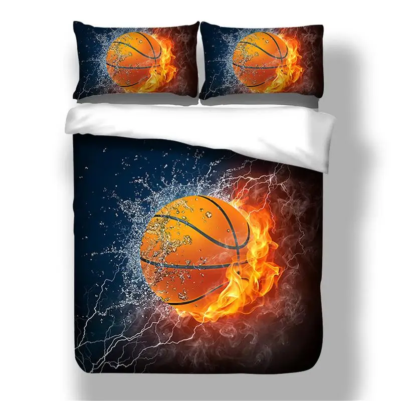 

3D Basketball Design Bedding Cover Home Textile Bedding Duvet Cover Set Home Polyester Cotton Bedclothes