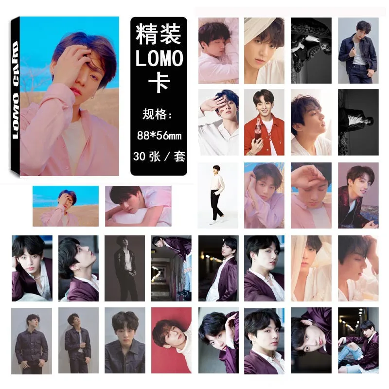 [MYKPOP] NEW1 JUNGKOOK ЛОМО карта 30 шт./компл. KPOP вентиляторы коллекция SA19041316|Игровые