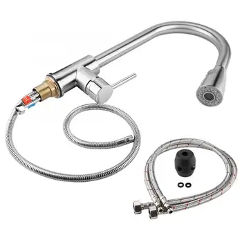 

UK Standard Chrome Plating Kitchen Sink Faucet G1/2" Pull out Water Faucet Cold Hot Mixer Water Tap torneira do banheiro