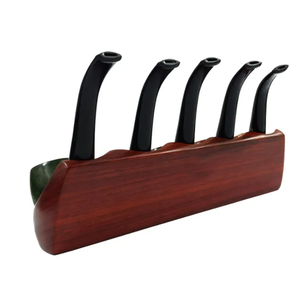 Tobacco Pipe Display Rack Rose Wooden Smoking Stand For 5 Pipes Holder Weed Accessories Gifts|Трубки и аксессуары курения| |
